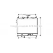 Radiateur, refroidissement du moteur AVA QUALITY COOLING [HY2206]