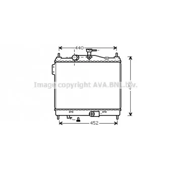 Radiateur, refroidissement du moteur AVA QUALITY COOLING HY2206