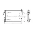 Radiateur, refroidissement du moteur AVA QUALITY COOLING [HY2247]