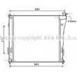 AVA QUALITY COOLING HY2303 - Radiateur, refroidissement du moteur