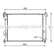 Radiateur, refroidissement du moteur AVA QUALITY COOLING [HY2309]