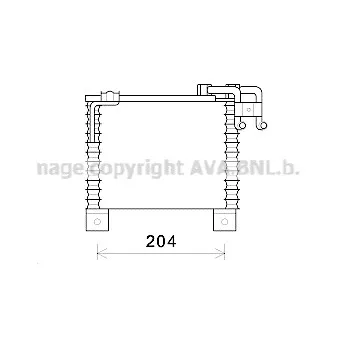 Radiateur d'huile AVA QUALITY COOLING HY3329