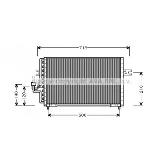 Condenseur, climatisation AVA QUALITY COOLING HY5042