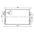 Condenseur, climatisation AVA QUALITY COOLING [HY5432D]