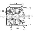 Ventilateur, refroidissement du moteur AVA QUALITY COOLING [HY7512]