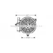 Ventilateur, refroidissement du moteur AVA QUALITY COOLING [HY7515]