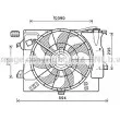 Ventilateur, refroidissement du moteur AVA QUALITY COOLING [HY7541]