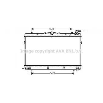 Radiateur, refroidissement du moteur AVA QUALITY COOLING OEM 53504