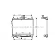Radiateur, refroidissement du moteur AVA QUALITY COOLING [HYA2102]