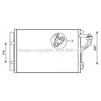 Condenseur, climatisation AVA QUALITY COOLING OEM 8FC 351 006-541