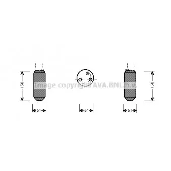 Filtre déshydratant, climatisation AVA QUALITY COOLING HYD001