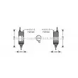 Filtre déshydratant, climatisation AVA QUALITY COOLING [HYD128]