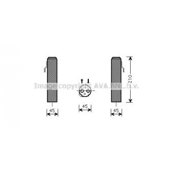 Filtre déshydratant, climatisation AVA QUALITY COOLING HYD218