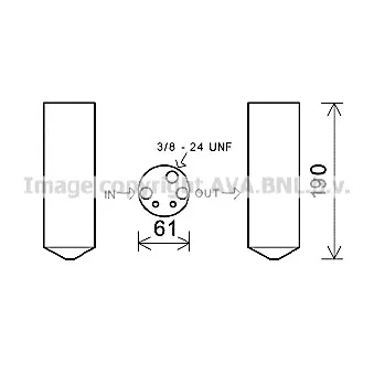 AVA QUALITY COOLING HYD366 - Filtre déshydratant, climatisation