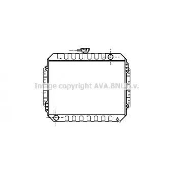 Radiateur, refroidissement du moteur AVA QUALITY COOLING IS2004