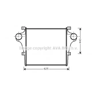 Intercooler, échangeur AVA QUALITY COOLING IV4055
