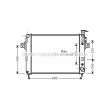 Radiateur, refroidissement du moteur AVA QUALITY COOLING [JE2014]