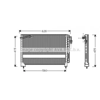 Condenseur, climatisation AVA QUALITY COOLING JR5010