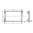 Radiateur, refroidissement du moteur AVA QUALITY COOLING [KA2019]