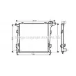 AVA QUALITY COOLING KA2099 - Radiateur, refroidissement du moteur
