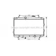 Radiateur, refroidissement du moteur AVA QUALITY COOLING [KA2119]