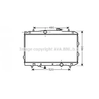 AVA QUALITY COOLING KA2119 - Radiateur, refroidissement du moteur