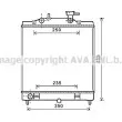 Radiateur, refroidissement du moteur AVA QUALITY COOLING [KA2182]
