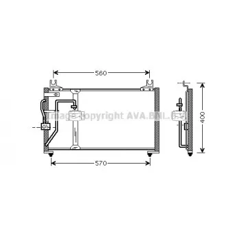 Condenseur, climatisation AVA QUALITY COOLING KA5062