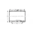 Radiateur, refroidissement du moteur AVA QUALITY COOLING [KAA2037]