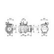 AVA QUALITY COOLING KAK145 - Compresseur, climatisation