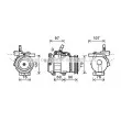 AVA QUALITY COOLING KAK161 - Compresseur, climatisation