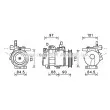 Compresseur, climatisation AVA QUALITY COOLING [KAK261]
