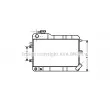 AVA QUALITY COOLING LA2011 - Radiateur, refroidissement du moteur