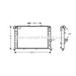 Radiateur, refroidissement du moteur AVA QUALITY COOLING [LC2079]