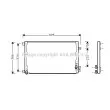 Condenseur, climatisation AVA QUALITY COOLING [LC5071]