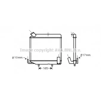 Radiateur, refroidissement du moteur AVA QUALITY COOLING LR2004