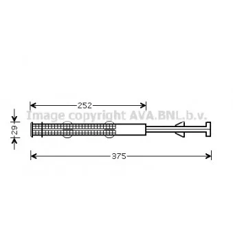 Filtre déshydratant, climatisation AVA QUALITY COOLING OEM 0021590V001000000