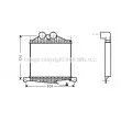 Intercooler, échangeur AVA QUALITY COOLING [ME4218]