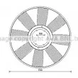 AVA QUALITY COOLING MEC274 - Roue du souffleur, refroidissement du moteur