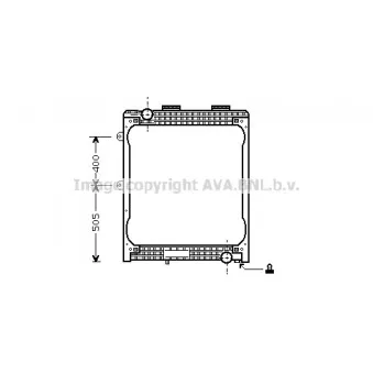 Radiateur, refroidissement du moteur AVA QUALITY COOLING MN2023