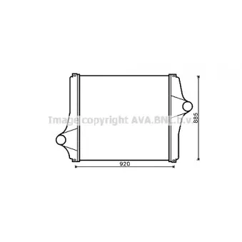 AVA QUALITY COOLING MN4062 - Intercooler, échangeur