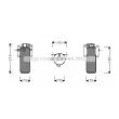Filtre déshydratant, climatisation AVA QUALITY COOLING [MND032]