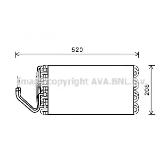 Evaporateur climatisation AVA QUALITY COOLING MNV069