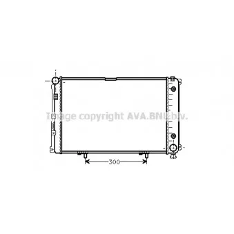 Radiateur, refroidissement du moteur AVA QUALITY COOLING MS2021