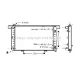 Radiateur, refroidissement du moteur AVA QUALITY COOLING [MS2120]
