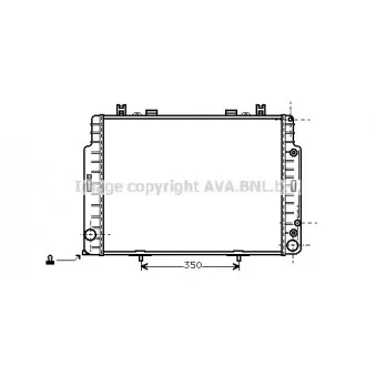 Radiateur, refroidissement du moteur AVA QUALITY COOLING MS2129