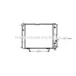 Radiateur, refroidissement du moteur AVA QUALITY COOLING [MS2162]