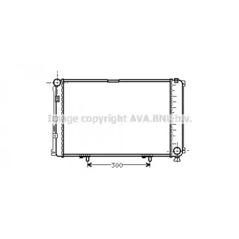 Radiateur, refroidissement du moteur AVA QUALITY COOLING MS2211