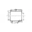 AVA QUALITY COOLING MS2316 - Radiateur, refroidissement du moteur