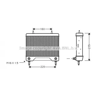 Radiateur d'huile AVA QUALITY COOLING MS3115